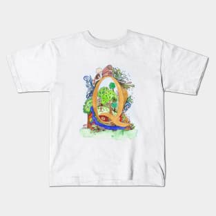 Q - an illuminated letter Kids T-Shirt